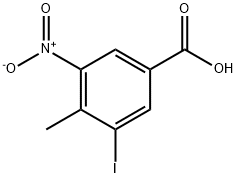 3-iodo-4-methyl-5-nitrobenzoic acid,21312-29-8,结构式
