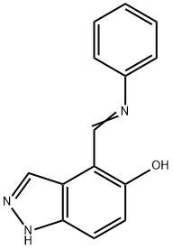 (E)-4-((phenylimino)methyl)-1H-indazol-5-ol