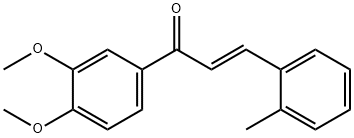 (2E)-1-(3,4-dimethoxyphenyl)-3-(2-methylphenyl)prop-2-en-1-one,214264-37-6,结构式