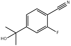 2-fluoro-4-(2-hydroxypropan-2-yl)benzonitrile, 214760-17-5, 结构式