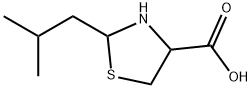 2-(2-Methylpropyl)-1,3-thiazolidine-4-carboxylic acid Structure