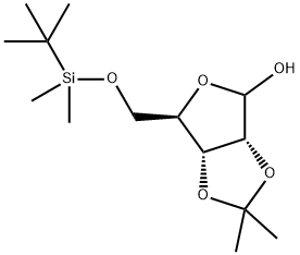 5-O-TERT-BUTYLDIMETHYLSILYL-2,3-O-ISOPROPYLIDENE-D-RIBOFURANOSE,217309-46-1,结构式
