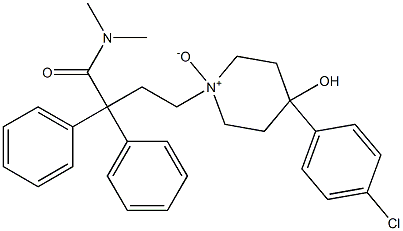 4-[4-(4-chlorophenyl)-4-hydroxy-1-oxidopiperidin-1-ium-1-yl]-N,N-dimethyl-2,2-diphenylbutanamide Structure