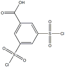 Benzoic acid,3,5-bis(chlorosulfonyl)- Struktur