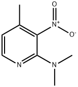 Dimethyl-(4-methyl-3-nitro-pyridin-2-yl)-amine Struktur