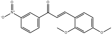 (2E)-3-(2,4-dimethoxyphenyl)-1-(3-nitrophenyl)prop-2-en-1-one Structure