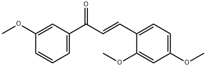 (2E)-3-(2,4-dimethoxyphenyl)-1-(3-methoxyphenyl)prop-2-en-1-one,219298-57-4,结构式