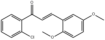 (2E)-1-(2-chlorophenyl)-3-(2,5-dimethoxyphenyl)prop-2-en-1-one,219298-69-8,结构式