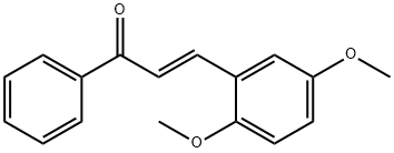 (2E)-3-(2,5-dimethoxyphenyl)-1-phenylprop-2-en-1-one Struktur