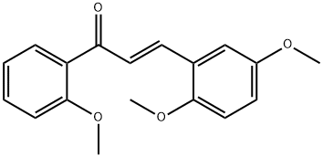 (2E)-3-(2,5-dimethoxyphenyl)-1-(2-methoxyphenyl)prop-2-en-1-one Struktur