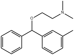 N,N-dimethyl-2-[(3-methylphenyl)-phenylmethoxy]ethanamine Structure