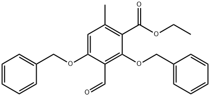 ethyl 2,4-dibenzyloxy-3-formyl-6-methylbenzoate Structure