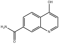 4-HYDROXYQUINOLINE-7-CARBOXAMIDE 化学構造式