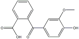 Benzoic acid, 2-(4-hydroxy-3-methoxybenzoyl)-