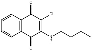 1,4-Naphthalenedione,2-(butylamino)-3-chloro- Structure