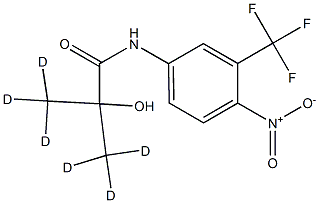 3,3,3-trideuterio-2-hydroxy-N-[4-nitro-3-(trifluoromethyl)phenyl]-2-(trideuteriomethyl)propanamide Structure