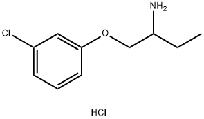 1-(3-chlorophenoxy)butan-2-amine hydrochloride Structure