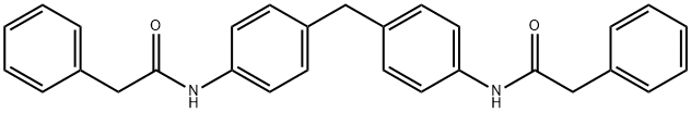 N,N-(methylenebis(4,1-phenylene))bis(2-phenylacetamide) Struktur