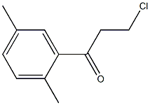 1-Propanone,3-chloro-1-(2,5-dimethylphenyl)- Structure