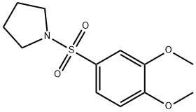 1-((3,4-dimethoxyphenyl)sulfonyl)pyrrolidine,226544-96-3,结构式