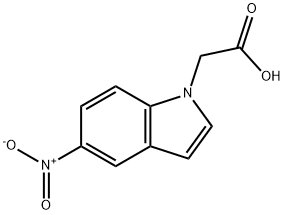 5-Nitro-1-indoleacetic acid Structure