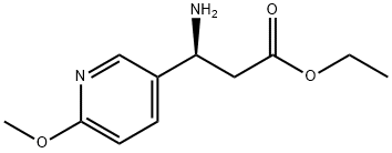 (S)-ethyl 3-amino-3-(6-methoxypyridin-3-yl)propanoate Structure