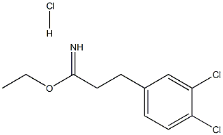 ethyl 2-(3,4-dichlorophenyl)ethanecarboximidate hydrochloride Struktur