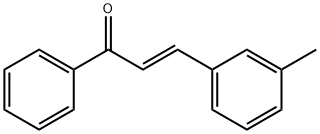 (2E)-3-(3-methylphenyl)-1-phenylprop-2-en-1-one Struktur