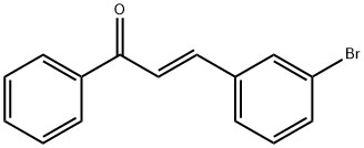 (2E)-3-(3-bromophenyl)-1-phenylprop-2-en-1-one Structure