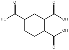 1,2,4-Cyclohexanetricarboxylic acid Structure