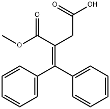 3-(methoxycarbonyl)-4,4-diphenylbut-3-enoic acid Struktur