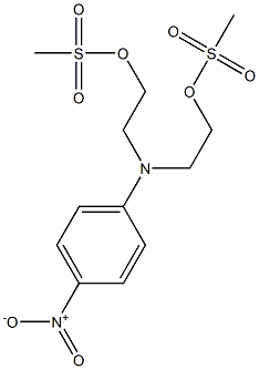 Ethanol,2,2'-[(4-nitrophenyl)imino]bis-, dimethanesulfonate (ester) (9CI) Structure