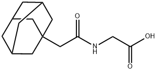 (2-((3r,5r,7r)-adamantan-1-yl)acetyl)glycine Structure