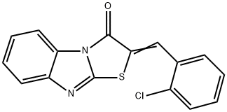 2-(2-氯亚苄基)苯并[4,5]咪唑并[2,1-B]噻唑-3(2H)-酮, 23983-05-3, 结构式