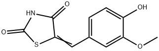 2,4-Thiazolidinedione,5-[(4-hydroxy-3-methoxyphenyl)methylene]- Struktur