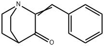 1-Azabicyclo[2.2.2]octan-3-one,2-(phenylmethylene)- Struktur