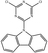 9-(4,6-dichloro-[1,3,5]triazin-2-yl)-carbazole Structure