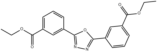 ethyl 3-{5-[3-(ethoxycarbonyl)phenyl]-1,3,4-oxadiazol-2-yl}benzoate Structure