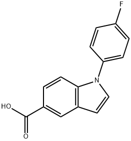 1-(4-FLUOROPHENYL)-1H-INDOLE-5-CARBOXYLIC ACID Structure