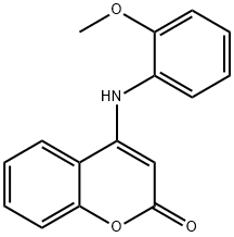 4-[(2-methoxyphenyl)amino]-2H-chromen-2-one Structure