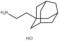 2-((3R,5R,7R)-ADAMANTAN-1-YL)ETHAN-1-AMINE HYDROCHLORIDE, 24644-08-4, 结构式