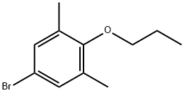 5-Bromo-1,3-dimethyl-2-propoxy-benzene 化学構造式