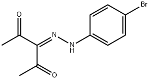 3-[(4-bromophenyl)hydrazinylidene]pentane-2,4-dione 结构式