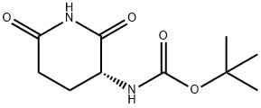 (R)-3-Boc-amino-2,6-dioxopiperidine Struktur