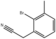 2-bromo-3-methylphenylacetonitrile 化学構造式