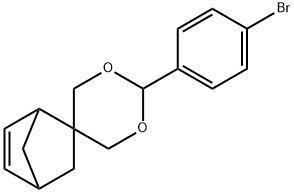 2-(4-bromophenyl)spiro[1,3-dioxane-5,5-bicyclo[2.2.1]hept-2-ene] Structure