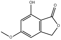 7-羟基-5-甲氧基异苯并呋喃-1(3H)-酮, 24953-77-3, 结构式