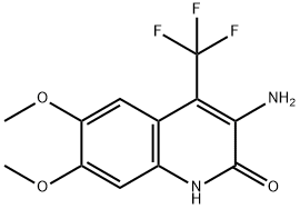 3-Amino-6.7-dimethoxy-4-(trifluoromethyl)-2(1H)-quinolinone Structure