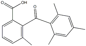 Benzoic acid,3-methyl-2-(2,4,6-trimethylbenzoyl)-,2509-46-8,结构式