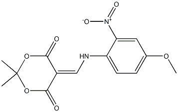 5-[(4-methoxy-2-nitroanilino)methylidene]-2,2-dimethyl-1,3-dioxane-4,6-dione Structure